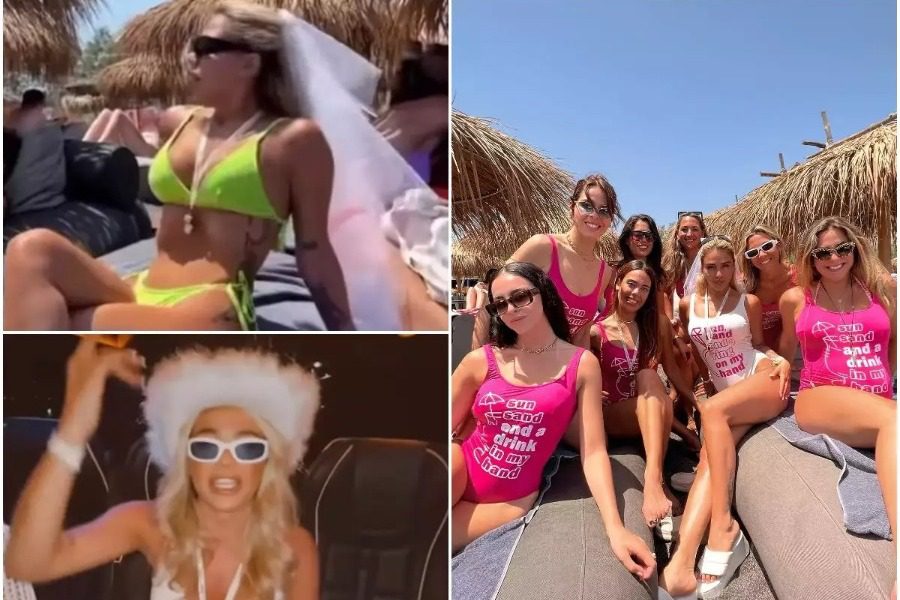 Κόνι Μεταξά: Φωτογραφίες από το bachelor πάρτυ της στη Σαντορίνη 