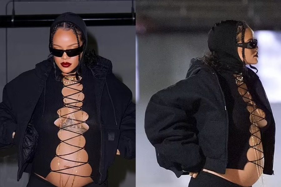 H Rihanna πηγαίνει το seχy maternity look σε άλλα επίπεδα