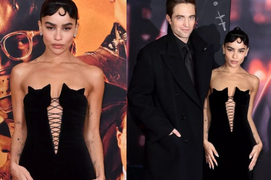 Zoë Kravitz: Το γατίσιο φόρεμα Oscar de la Renta στην πρεμιέρα του Batman