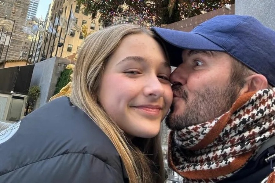 Η ιλιγγιωδώς τρομακτική φωτογραφία του David Beckham και της 12χρονης κόρης του