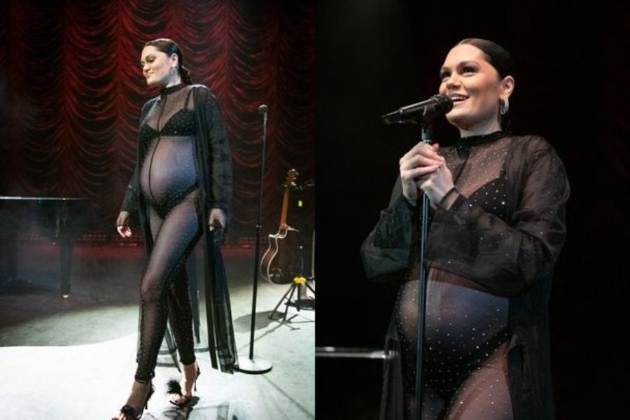 H έγκυος Jessie J με διάφανο ολόσωμο δίνει body positive vibes