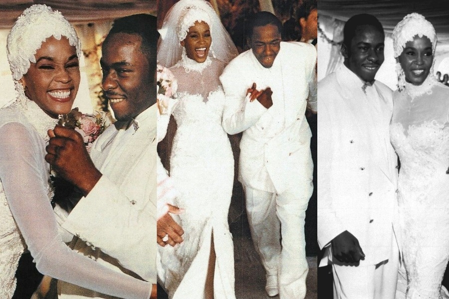 O γάμος της Whitney Houston και το νυφικό των 40 χιλ. δολαρίων