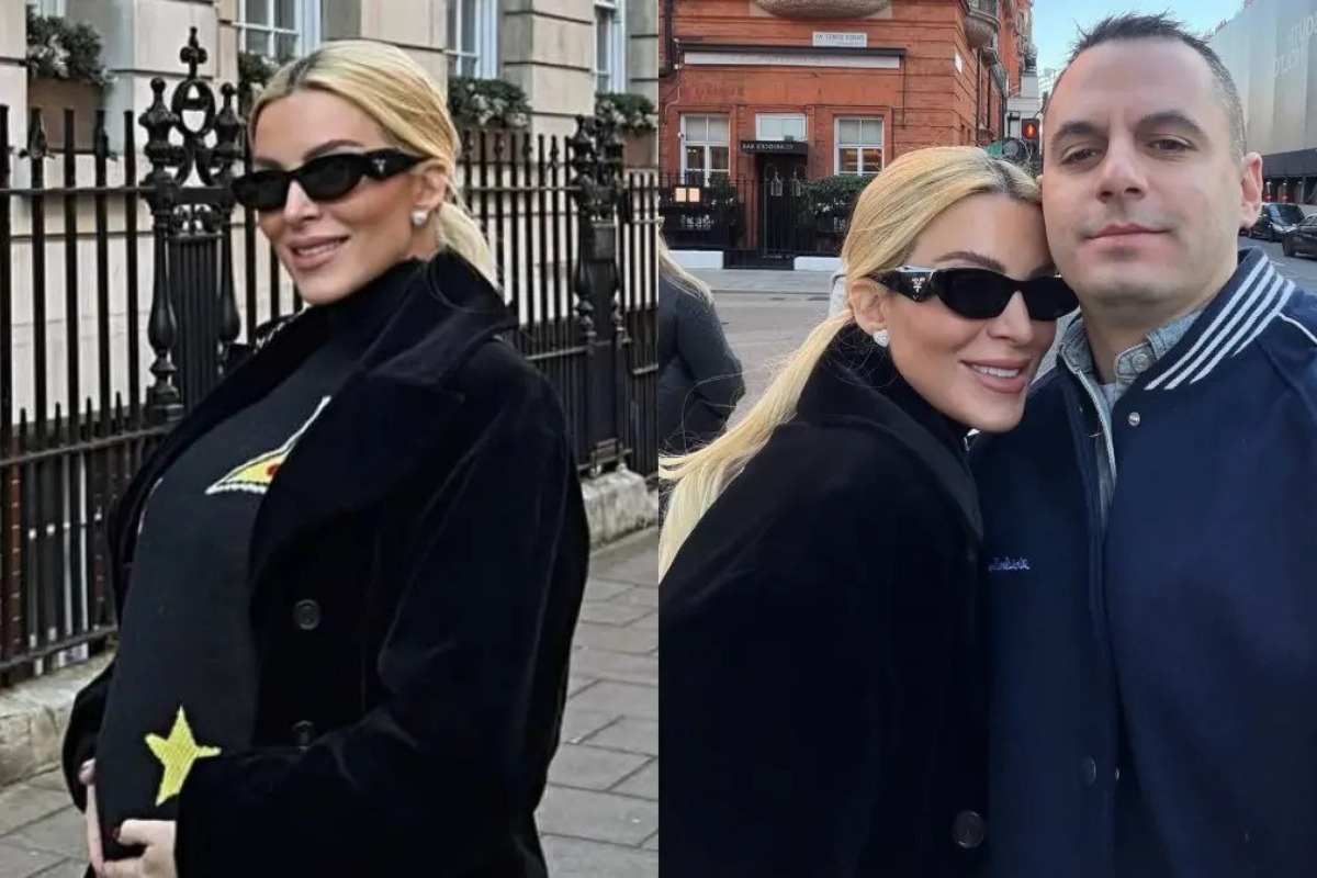 Κατερίνα Καινούργιου: Ποζάρει με φουσκωμένη κοιλίτσα στο Λονδίνο, στο πλευρό του Παναγιώτη Κουτσουμπή