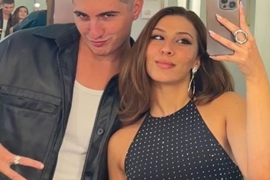 O Good Job Nicky με τη σύντροφό του στο πάρτι για τη Eurovision